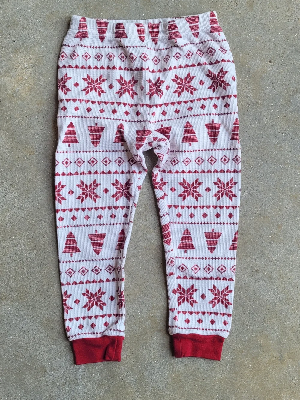 Carter's Red and White Holiday Tree Print Pajama Set